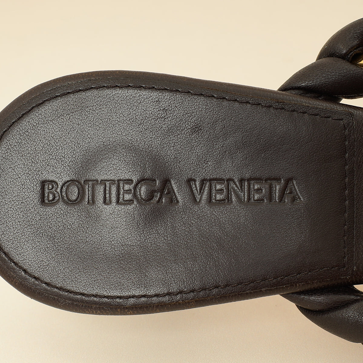 Bottega Veneta Chocolate Dot 55 Sandals 38.5-Bottega Veneta-THE CLOSET