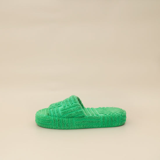 Bottega Veneta Grass Resort Sponge Slides 38-Bottega Veneta-THE CLOSET
