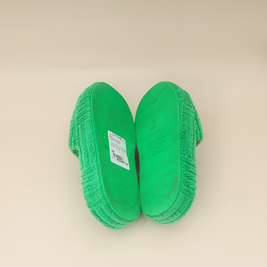 Bottega Veneta Grass Resort Sponge Slides 38-Bottega Veneta-THE CLOSET
