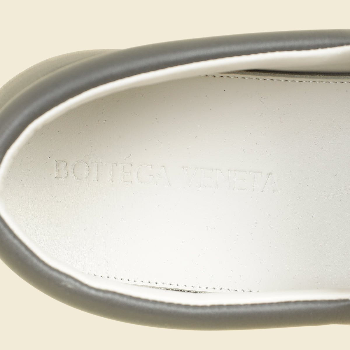 Bottega Veneta Grey Intrecciato Dodger Slip On Sneakers 41.5