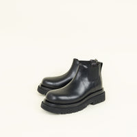 Bottega Veneta Black Lug Chelsea Ankle Boot 41