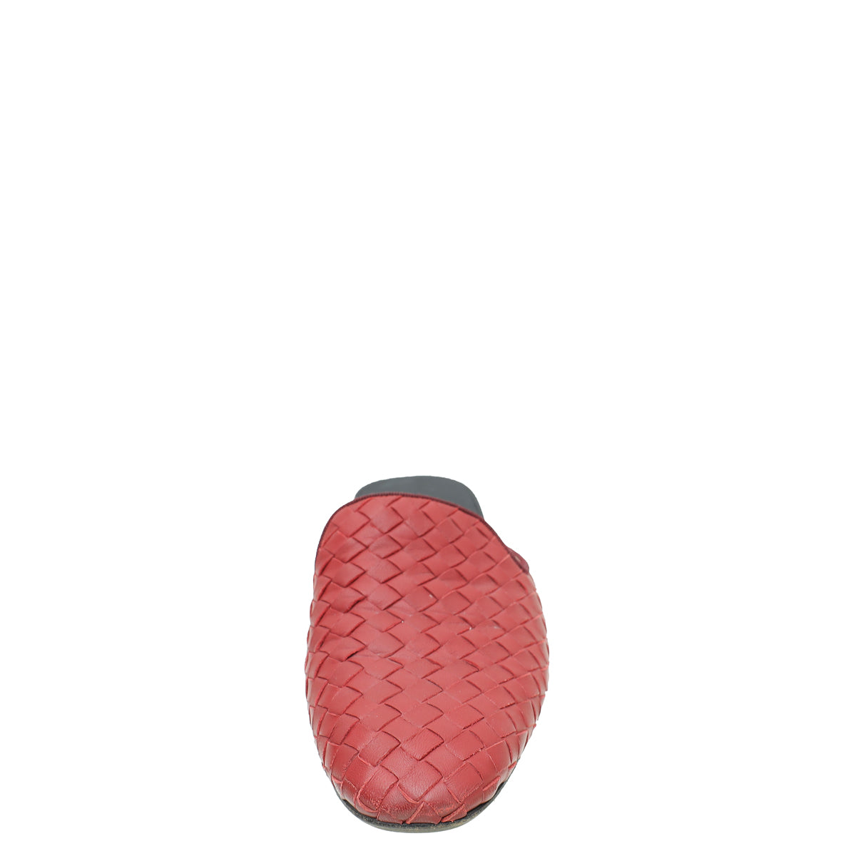 Bottega Veneta Burgundy Intrecciato Nappa Fiandra Flat Mules 37.5-Bottega Veneta-THE CLOSET