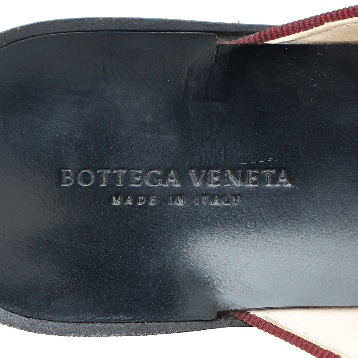 Bottega Veneta Burgundy Intrecciato Nappa Fiandra Flat Mules 37.5