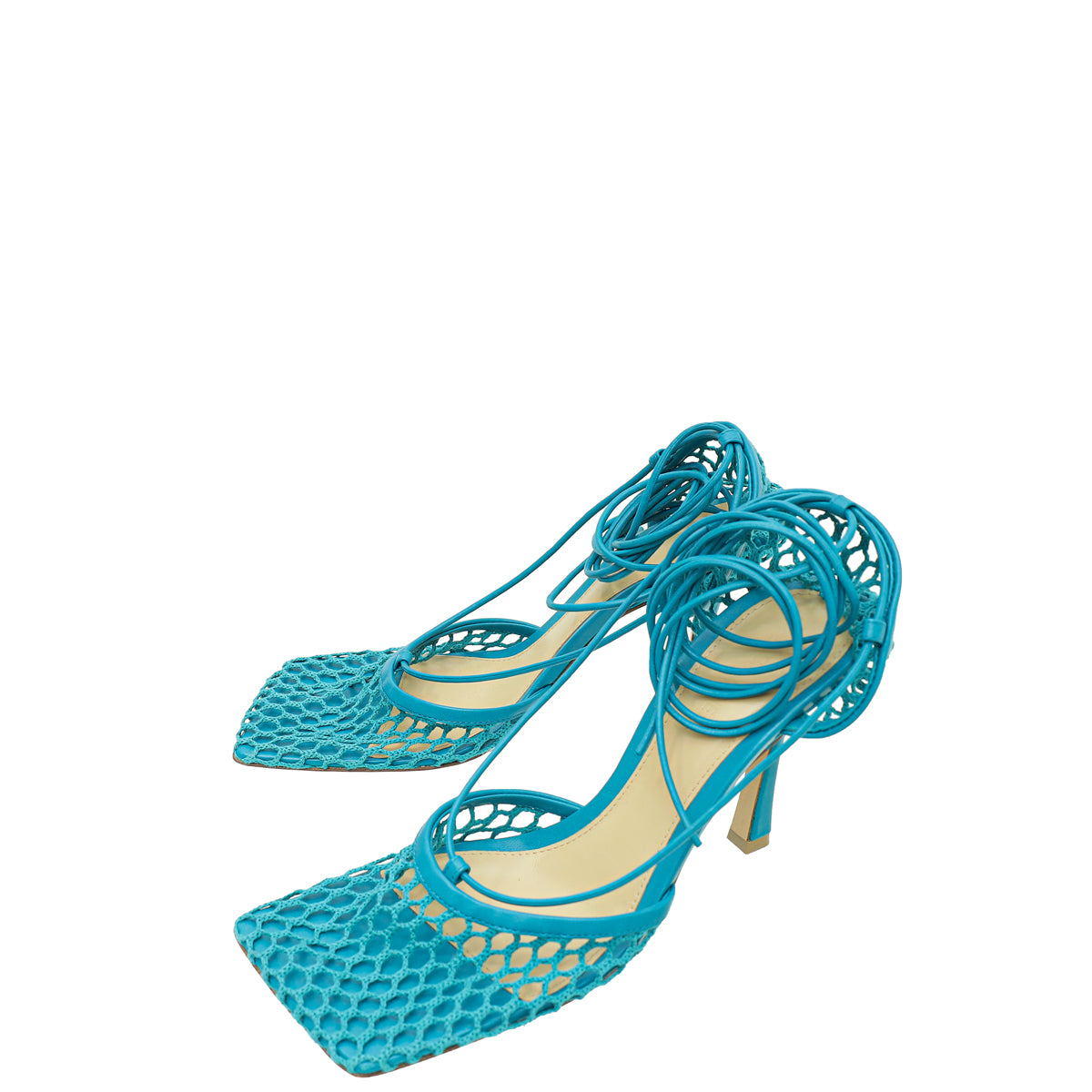 Bottega Veneta Linoleum Stretch Lace Up Sandal 37.5