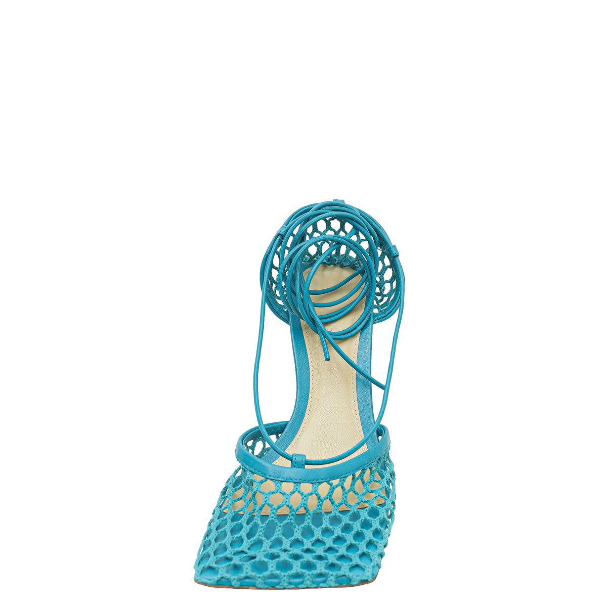 Bottega Veneta Linoleum Stretch Lace Up Sandal 37.5-Bottega Veneta-THE CLOSET