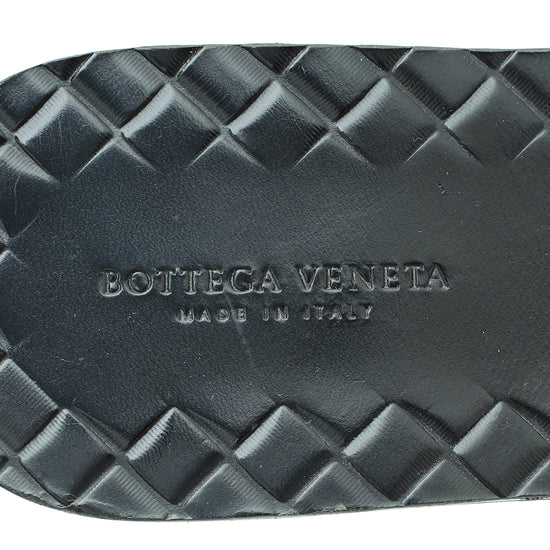 Bottega Veneta Black Intrecciato Nappa Ravello Sandal 37