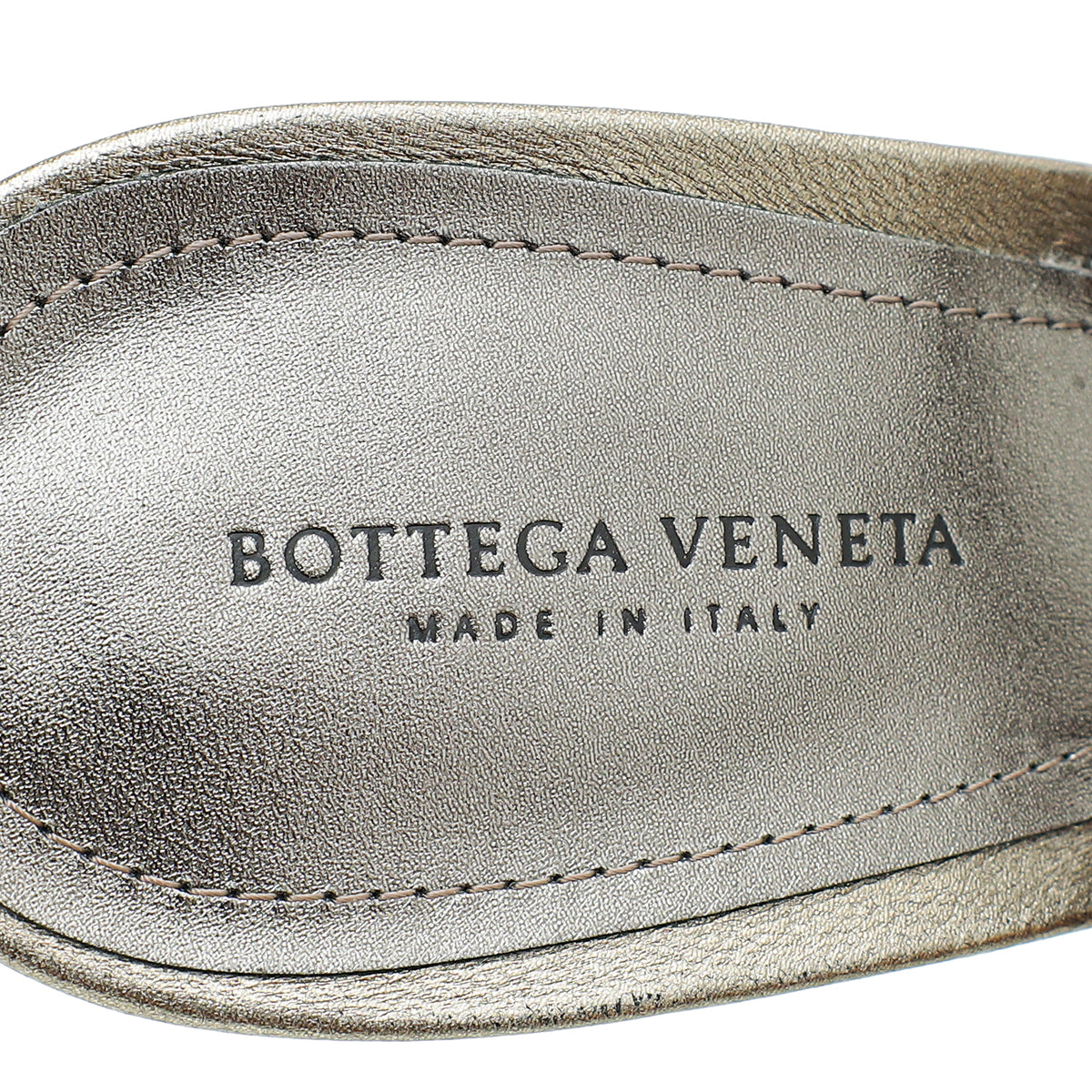 Bottega Veneta Metallic Olive Intrecciato Cross Ankle Strap Block Heeled Sandals 38.5