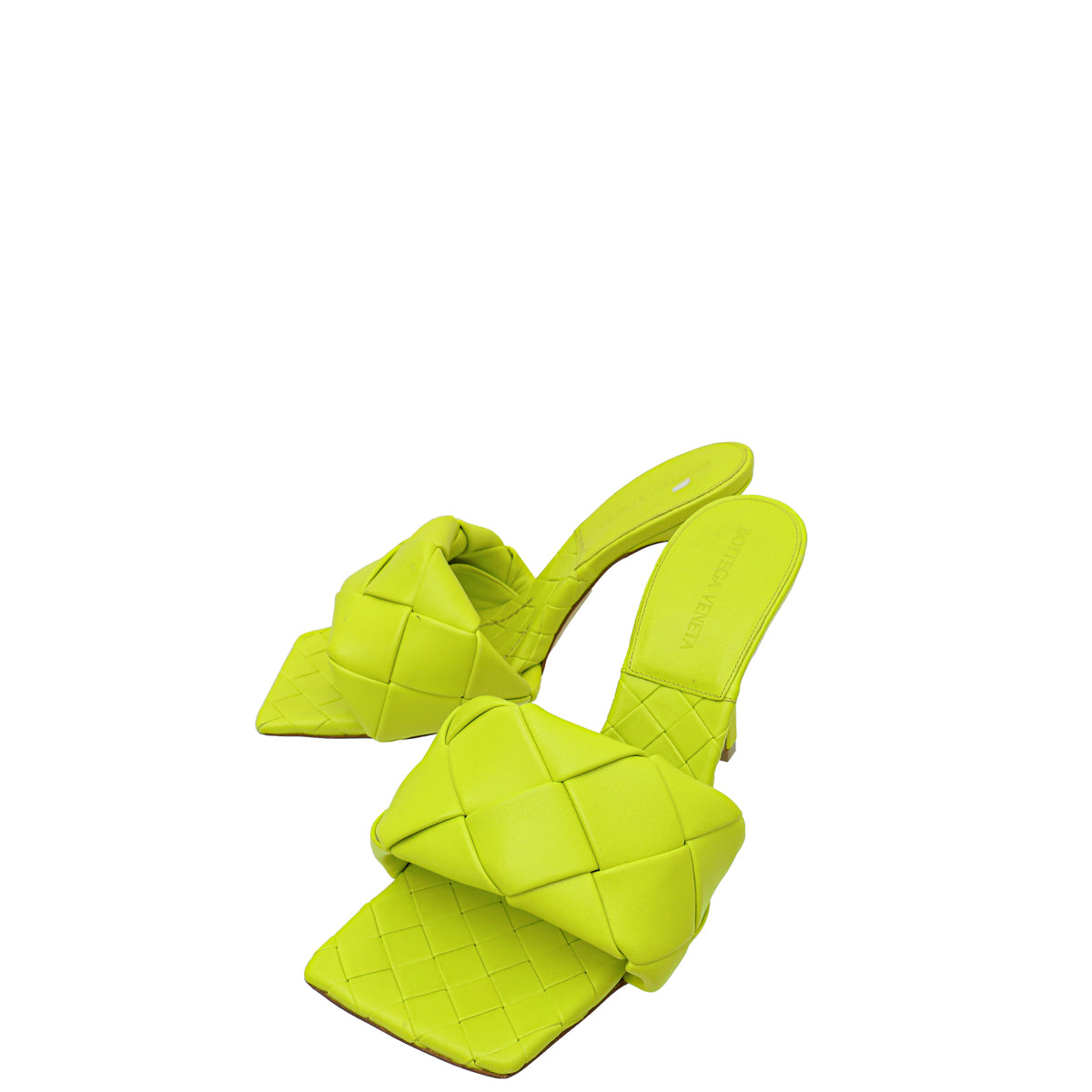 Bottega Veneta Lagoon Acid Intrecciato Nappa Lido Mule 38-Bottega Veneta-THE CLOSET