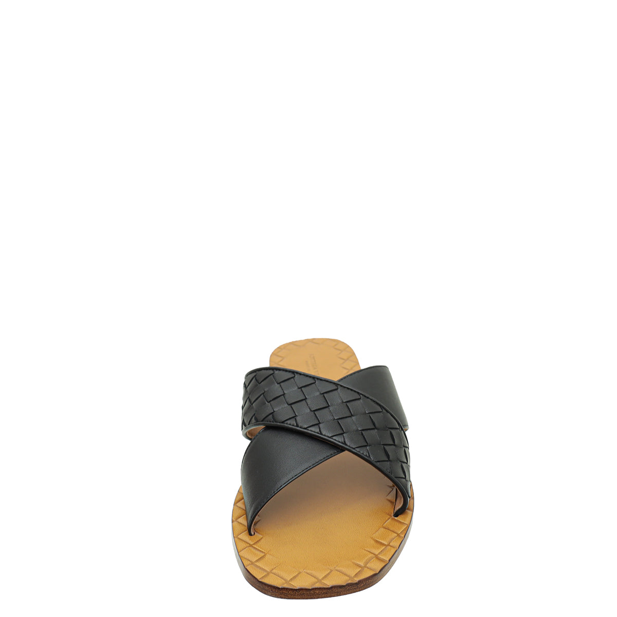 Bottega Veneta Bicolor Intrecciato Criss Cross Ravello Sandals 38-Bottega Veneta-THE CLOSET