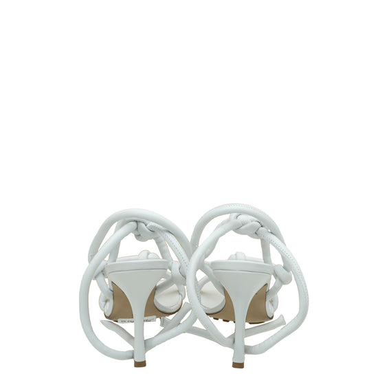 Bottega Veneta Optic White Knot Sandals 39.5
