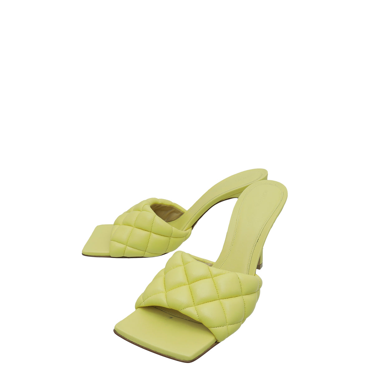 Bottega Veneta Lemonade Nappa Padded Mules 39-Bottega Veneta-THE CLOSET