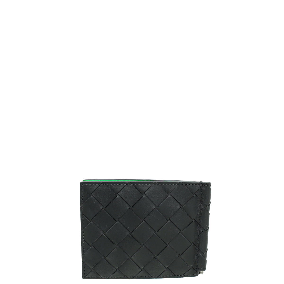 Bottega Veneta Bicolor Intrecciato Bill Clip Wallet-Bottega Veneta-THE CLOSET