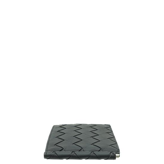 Bottega Veneta Bicolor Intrecciato Bill Clip Wallet