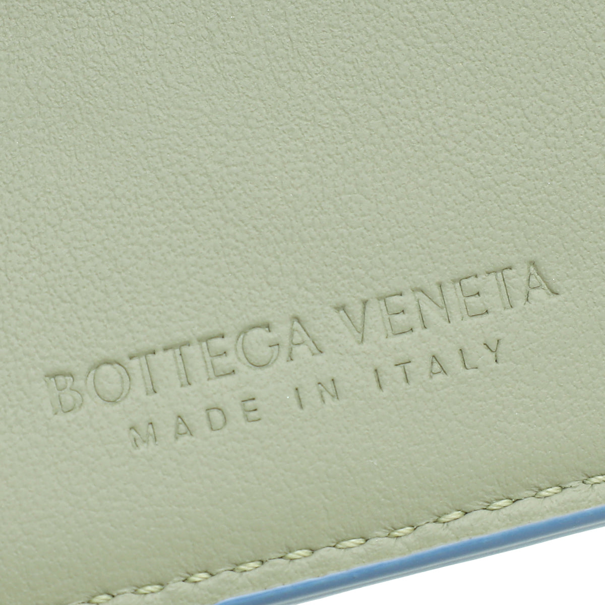 Bottega Veneta Blue Intrecciato Bi-Fold Wallet