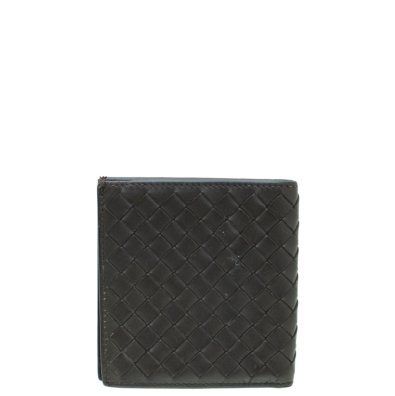Bottega Veneta Chocolate Brown Intrecciato Nappa Slim Bifold Wallet-Bottega Veneta-THE CLOSET