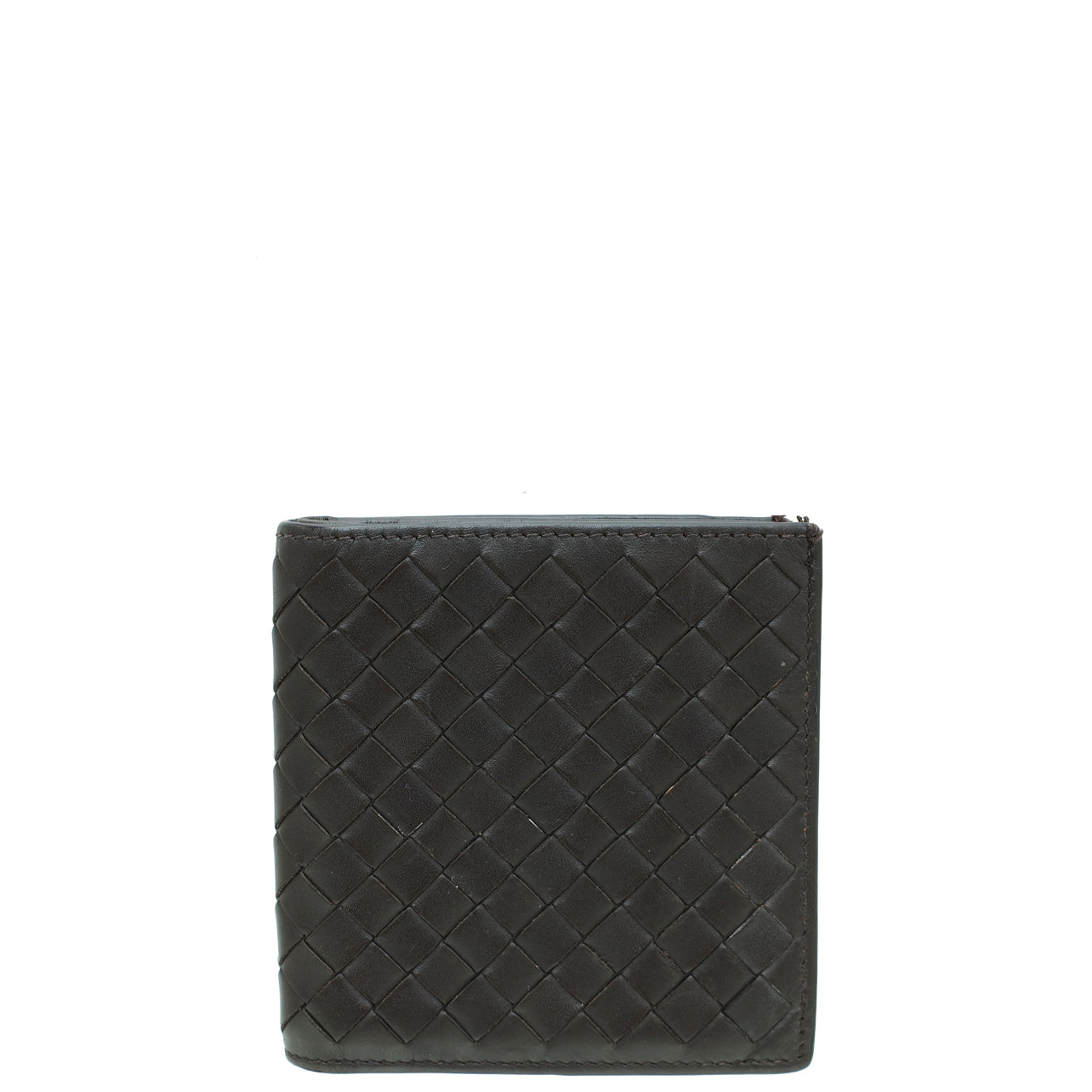 Bottega Veneta Chocolate Brown Intrecciato Nappa Slim Bifold Wallet-Bottega Veneta-THE CLOSET