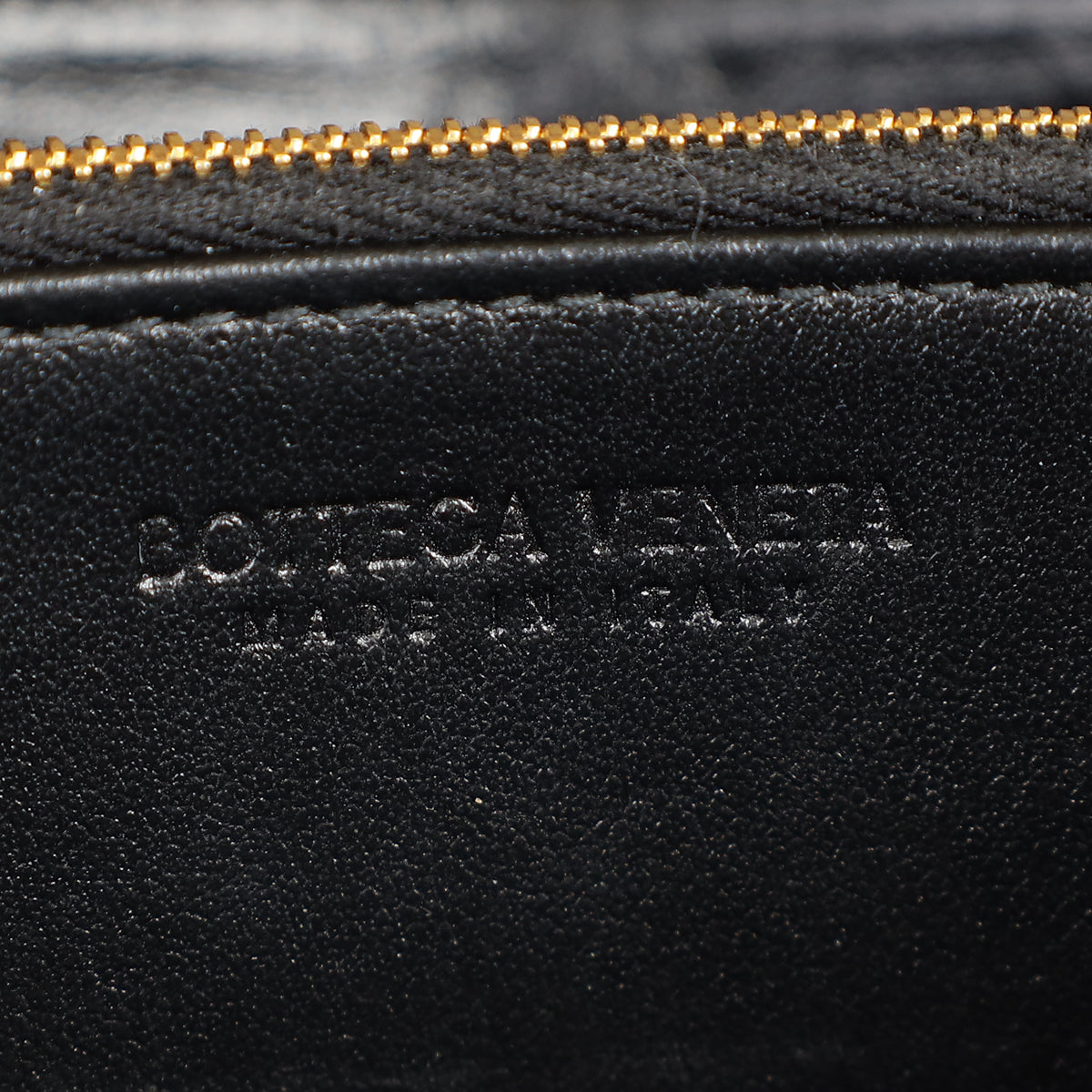 Bottega Veneta Black Cassette Zip Around Wallet-Bottega Veneta-THE CLOSET