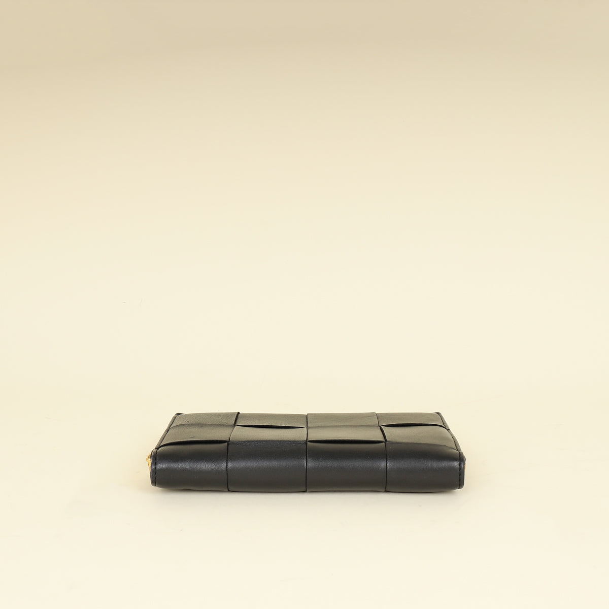 Bottega Veneta Black Cassette Zip Around Wallet-Bottega Veneta-THE CLOSET