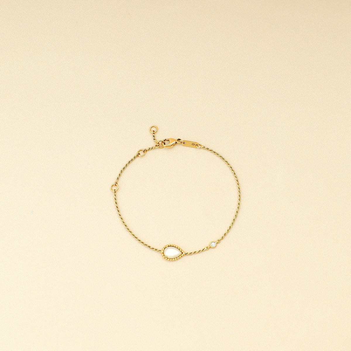 Boucheron 18K Yellow Gold MOP Diamond Serpent Boheme XS Bracelet-Boucheron-THE CLOSET