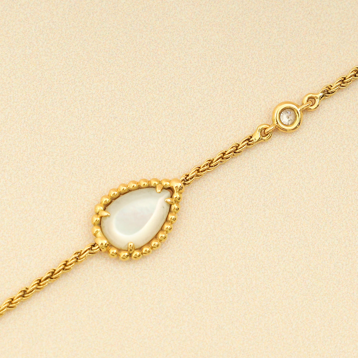 Boucheron 18K Yellow Gold MOP Diamond Serpent Boheme XS Bracelet-Boucheron-THE CLOSET