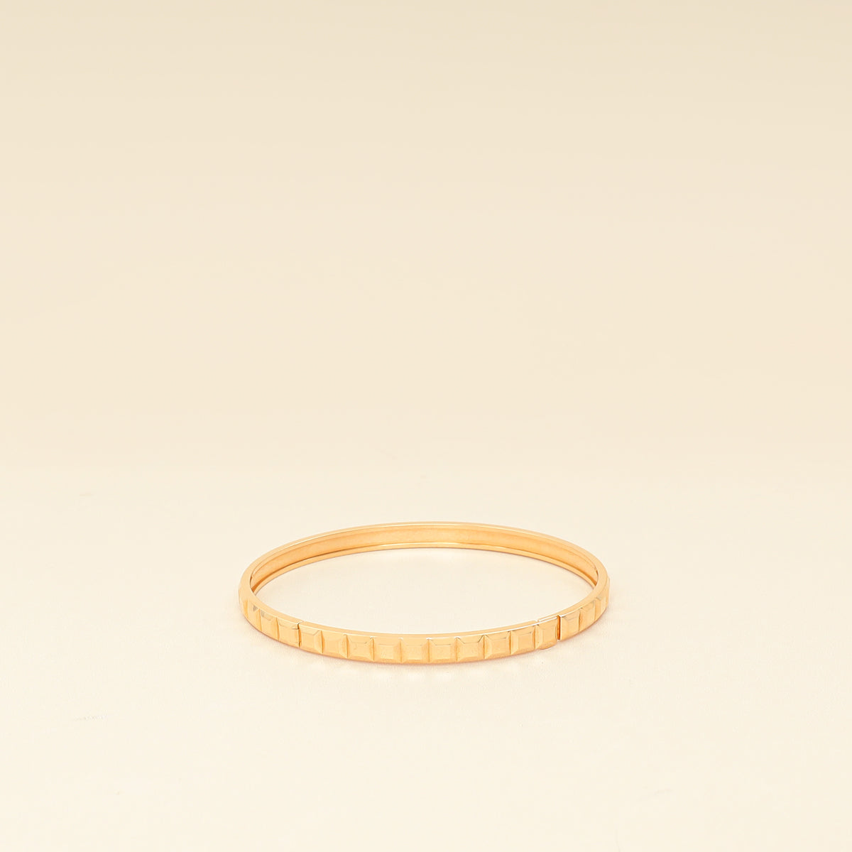 Boucheron 18K Rose Gold Quatre Clou de Paris Bangle-Boucheron-THE CLOSET