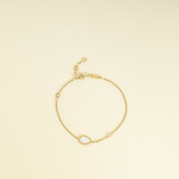 Boucheron 18K Yellow Gold Serpent Boheme XS Mother-Of-Pearl Bracelet