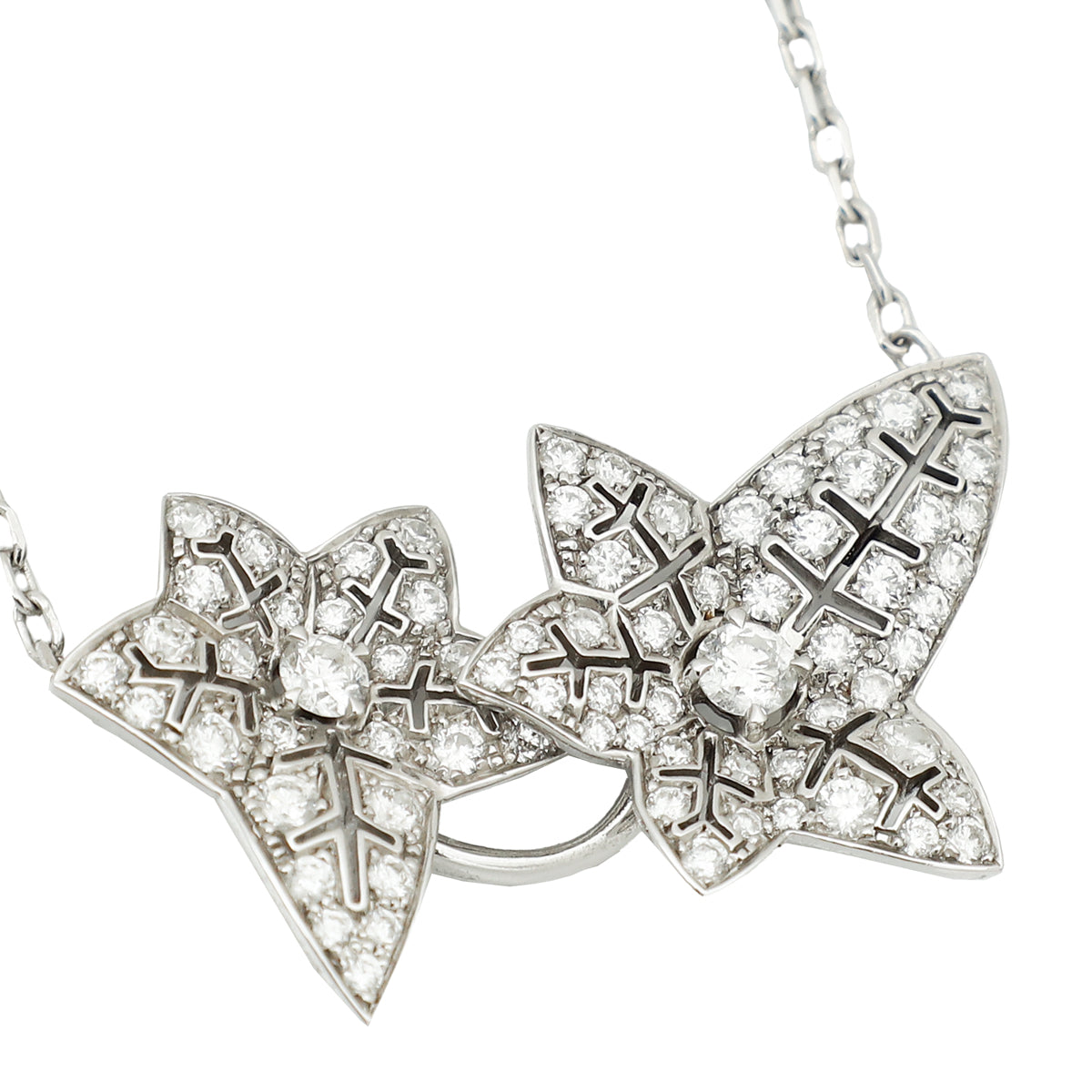 Boucheron 18K White Gold Diamond Lierre de Paris Necklace-Boucheron-THE CLOSET