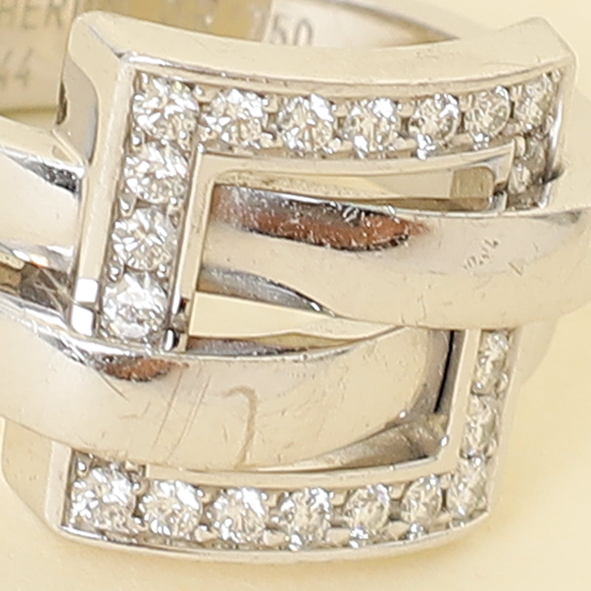 Boucheron 18K White Gold Diamond Déchainé Ring 53