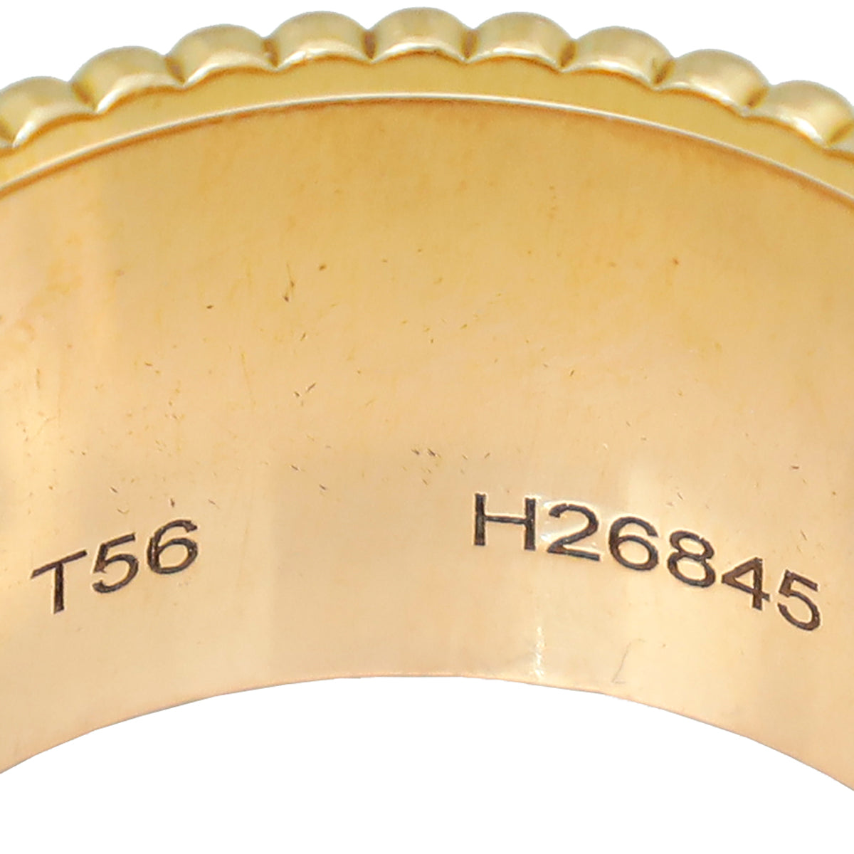 Boucheron 18K Tricolor Gold Quatre Classique Large Model Ring 56