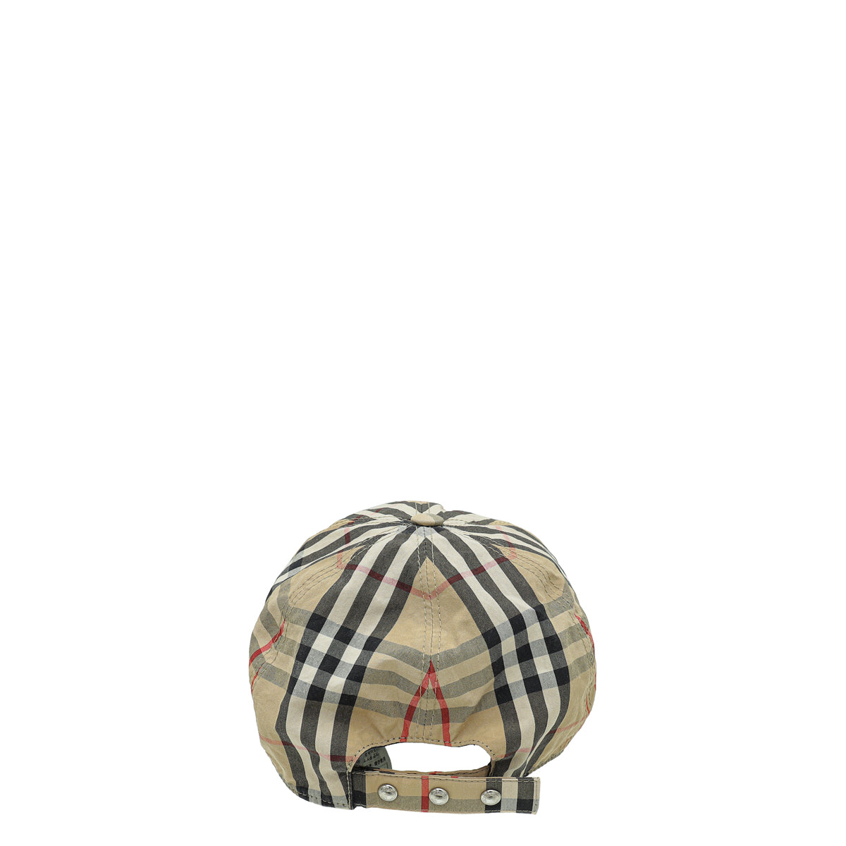 Burberry Archive Beige TB Monogram Motif Vintage Check Cotton Baseball Cap