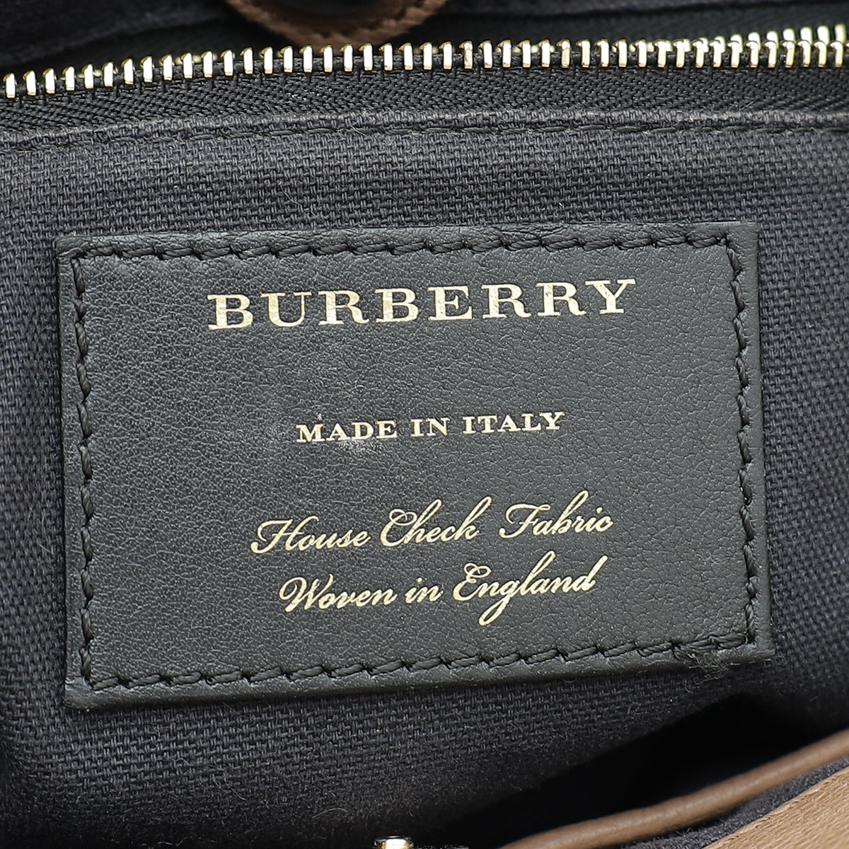 Burberry Brown Banner Tote Small Bag