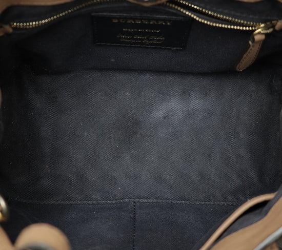 Burberry Brown Banner Tote Small Bag