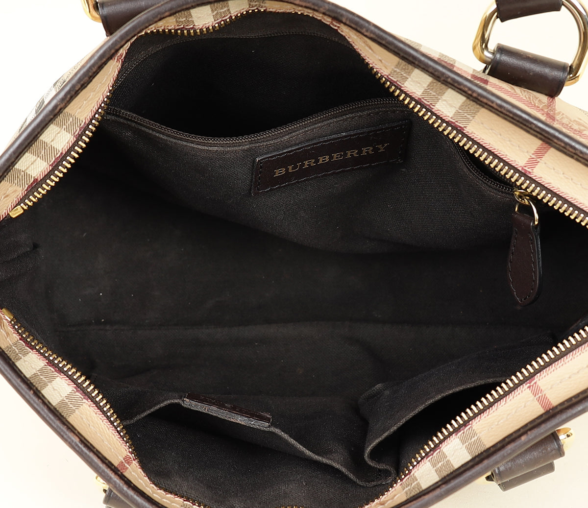 Burberry Haymarket Regent Tote Medium Bag-Burberry-THE CLOSET