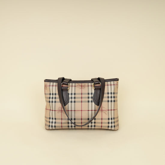 Burberry Haymarket Regent Tote Medium Bag-Burberry-THE CLOSET
