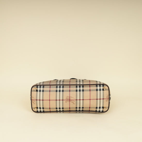 Burberry Haymarket Regent Tote Medium Bag-Burberry-THE CLOSET