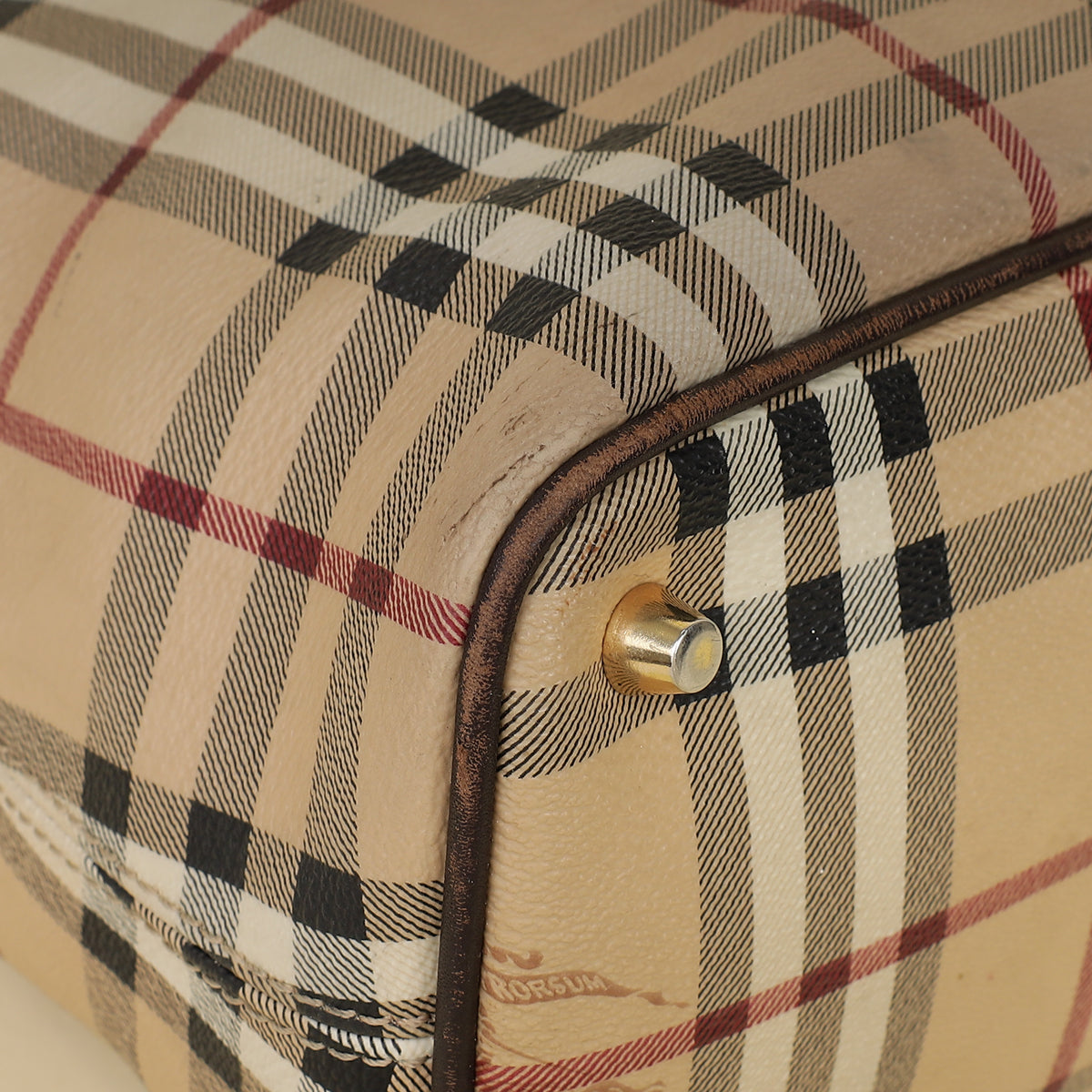 Burberry Haymarket Regent Tote Medium Bag-Burberry-THE CLOSET