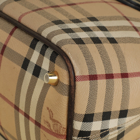 Burberry Haymarket Regent Tote Medium Bag-Burberry-THE CLOSET