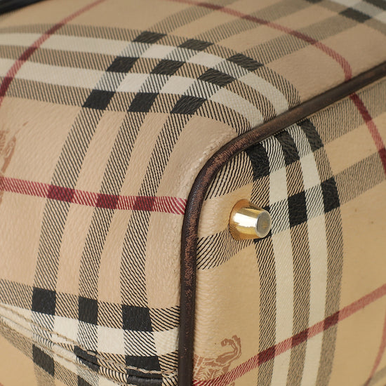 Burberry Haymarket Regent Tote Medium Bag-Burberry-THE CLOSET