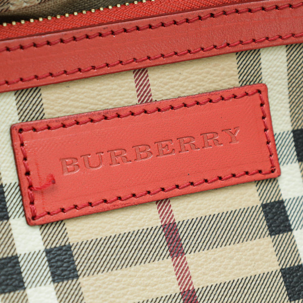 Burberry Bicolor Haymarket Check Canterbury Tote Bag