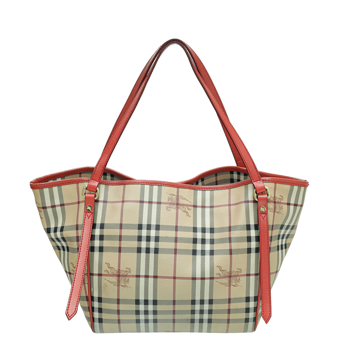 Burberry Bicolor Haymarket Check Canterbury Tote Bag-Burberry-THE CLOSET