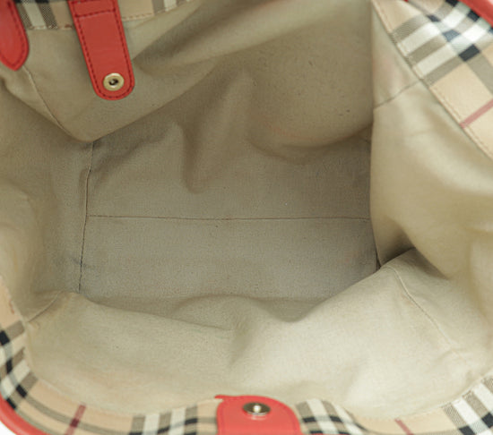 Burberry Haymarket Canterbury Tote – Keeks Designer Handbags