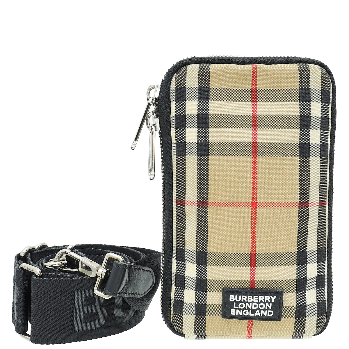 Burberry Beige Vintage Phone Case with Detachable Strap-Burberry-THE CLOSET
