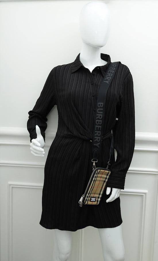 Burberry Beige Vintage Phone Case with Detachable Strap-Burberry-THE CLOSET