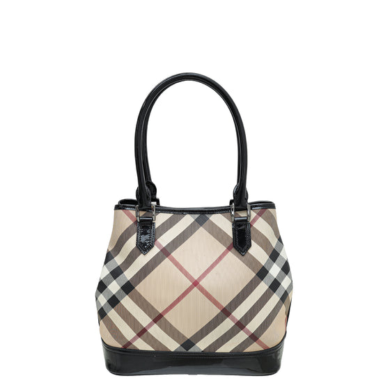 Burberry black nova check handbag Clearance