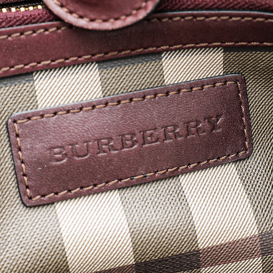 Burberry Smoked Check Canterbury Tote Medium Bag