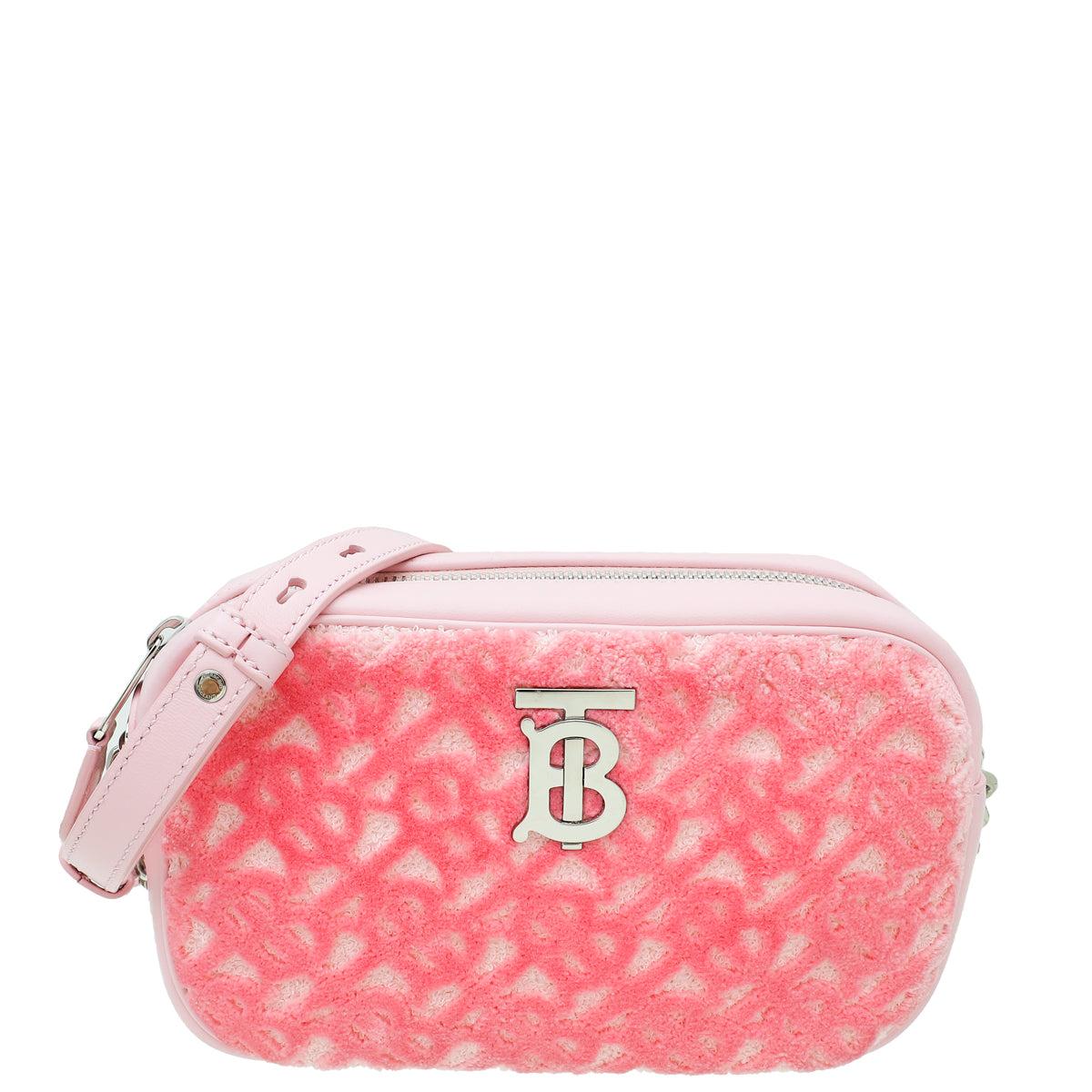 Burberry Pink Towel Small Lola Camera Bag-Burberry-THE CLOSET