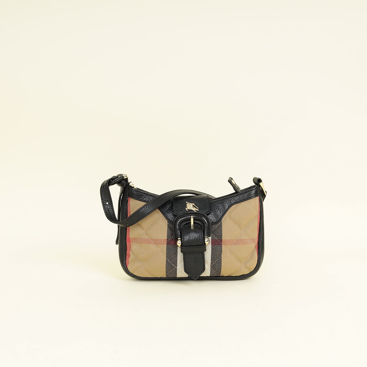 Burberry Bicolor House Check Sophie Bag