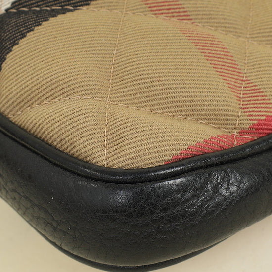 Burberry Bicolor House Check Sophie Bag