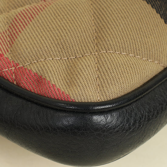 Burberry Bicolor House Check Sophie Bag
