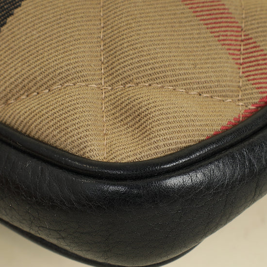 Burberry Bicolor House Check Sophie Bag